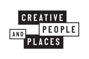 Black and white square logo reading 'Creative People and Places'.