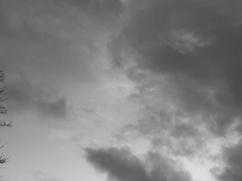 A photograph of a cloudy sky.