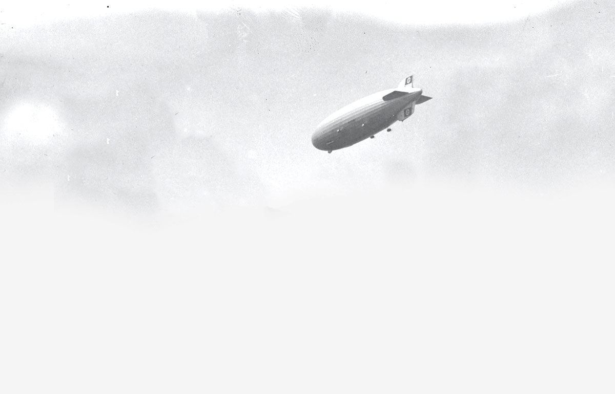 Hindenburg Flying over Barrow
